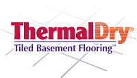 ThermalDry® tiled basement flooring